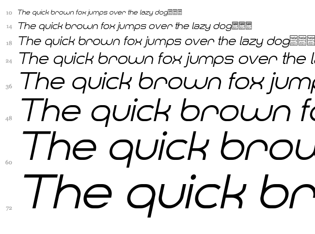 Smush font waterfall